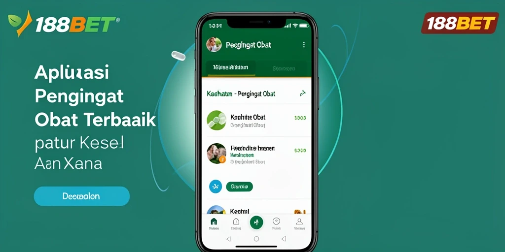 Antarmuka aplikasi 188BET yang memudahkan pengingat obat.