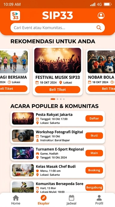 Tampilan katalog aplikasi sip33