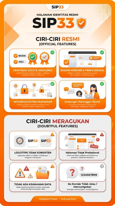 Tampilan kanal resmi sip33